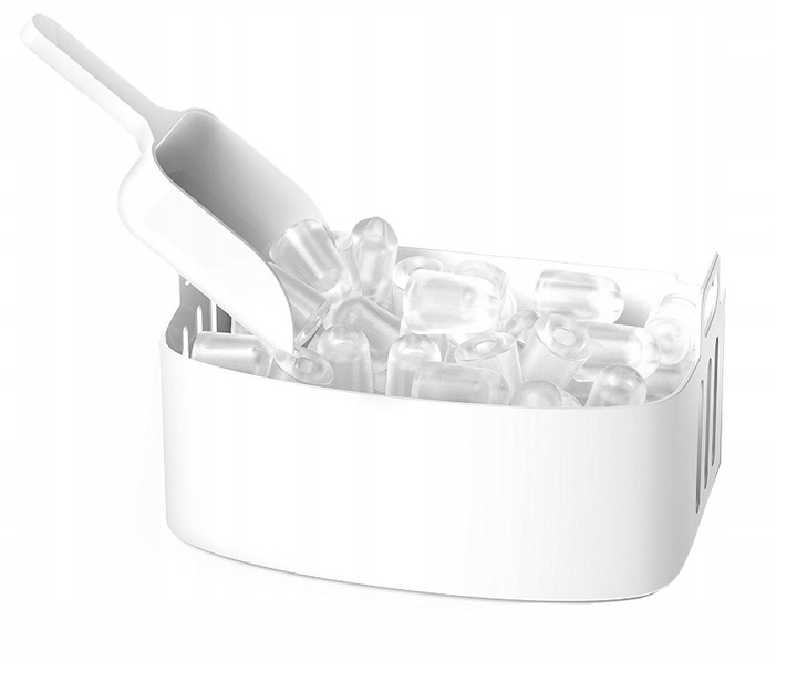 MOCNA KOSTKARKA DO LODU MASZYNA DO KOSTEK INOX S/L 12kg/dzień 240W+GRATIS