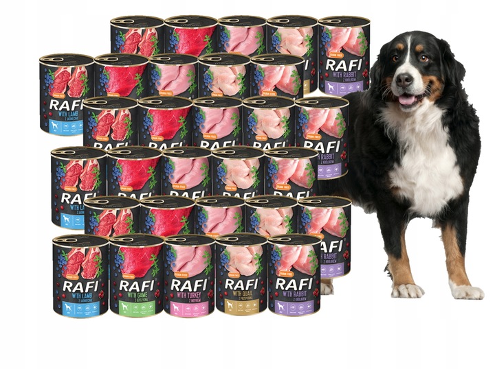 DOLINA NOTECI Rafi dla psa mix smaków 30x800g