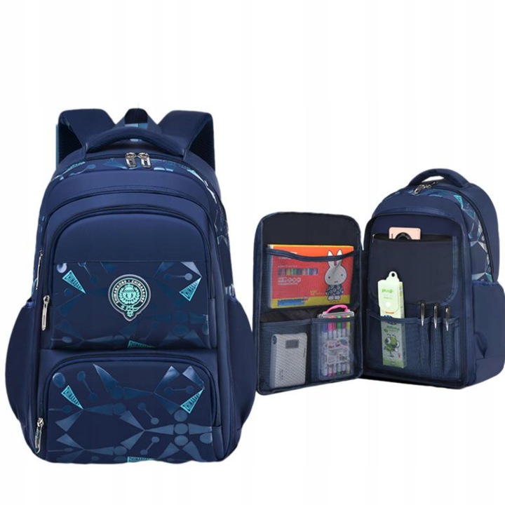 PLECAK SZKOLNY TORNISTER MŁODZIEŻOWY POJEMNY DLA CHŁOPCA KL. 1-3