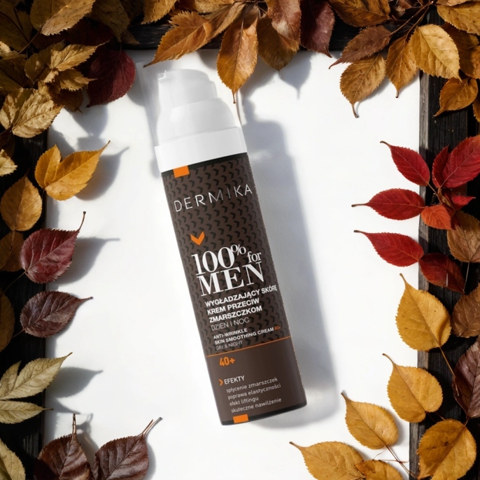 KREM DO TWARZY DLA MĘŻCZYZN 40+ DERMIKA 100% FOR MEN WYGŁADZAJĄCY 100ML