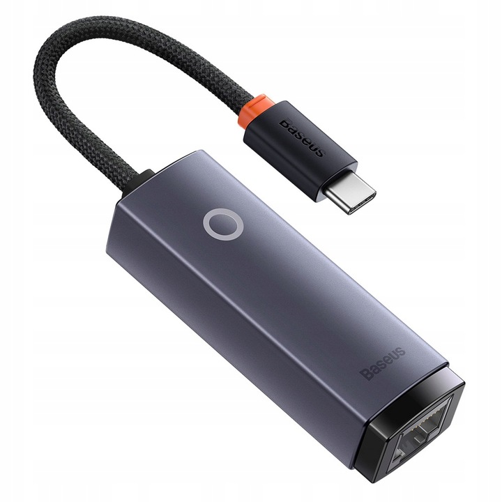 BASEUS ADAPTER PRZEJŚCIÓWKA KARTA SIECIOWA INTERNETOWA LAN USB-C RJ45 100MB