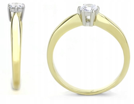 Złoty pierścionek zaręczynowy ONE WAY grawer r.20