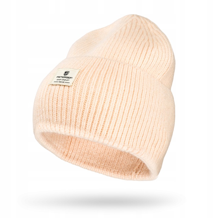 Czapka na zimę beanie damska PETERSON modna ciepła na jesień zimowa