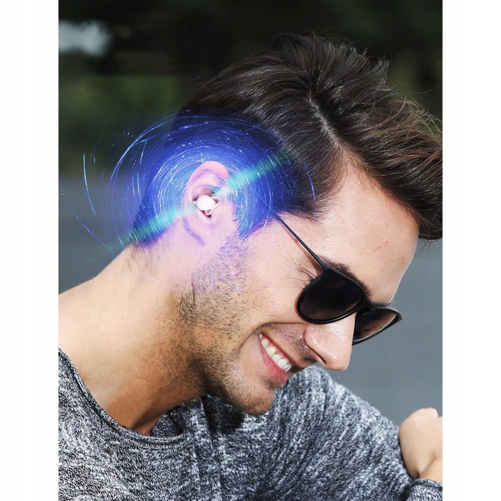 ZATYCZKI STOPERY DO USZU DO SPANIA -40DB BLUEDIO + ETUI