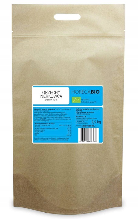 ORZECHY NERKOWCA BIO 2,5 kg - HORECA