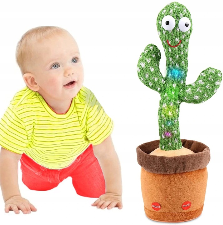 ŚPIEWAJĄCY TAŃCZĄCY KAKTUS WESOŁY POWTARZA ZABAWKI
