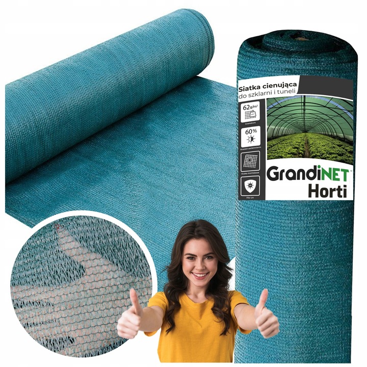 Osłonowa Dzianina Siatka 4x10m 60% Cieniująca Osłona Na Płot Ogrodzenie