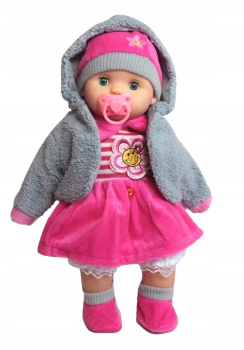 LALKA BOBAS MÓWI ŚPIEWA ZAMYKA OCZKA + AKCESORIA