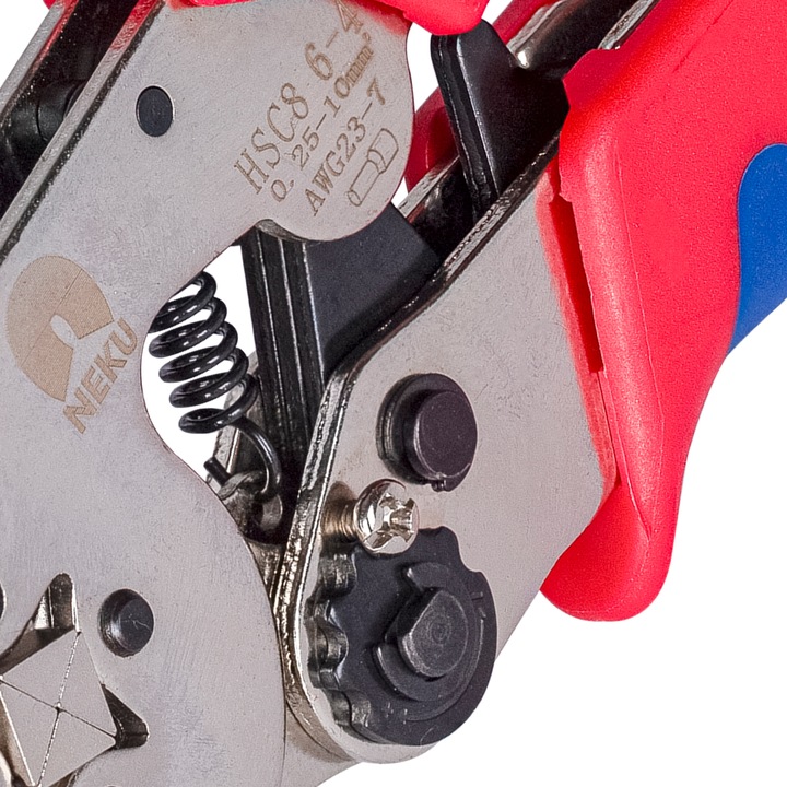 Zaciskarka do Tulejek Praska do Kabli Konektorów Końcówek 0,25-10mm2 NEKU