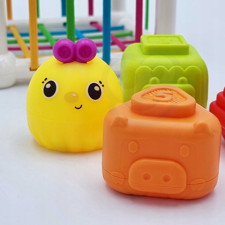 ELASTYCZNA KOSTKA SENSORYCZNA SORTER DŹWIĘK WOOPIE