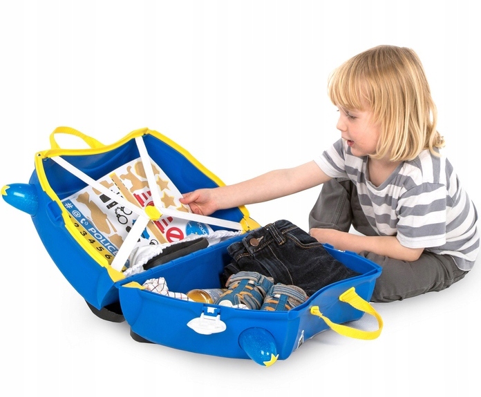 WALIZKA TRUNKI JEŻDŻĄCA WALIZECZKA RADIOWÓZ POLICE