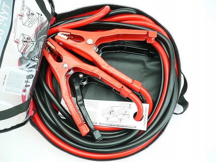 Przewody kable rozruchowe 600A / 2 x 4,5m - GRUBE