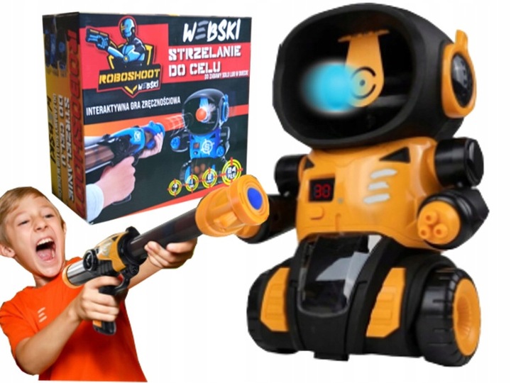 Zabawka Dla Dzieci Strzelanie do Celu Robot Roboschoot Licznik Punktów