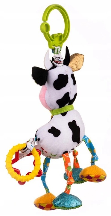 BaliBazoo Krówka CAESAR Zawieszka maskotka Sensoryczna z Wibracjami Gryzak