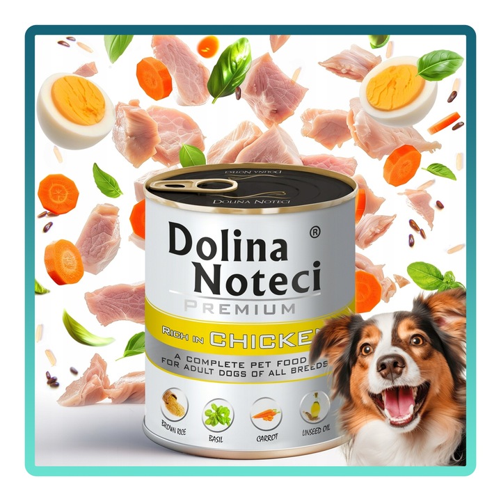 MOKRA KARMA DLA PSA DOLINA NOTECI PREMIUM PUSZKA PIES MIX SMAKÓW 10 X 800G