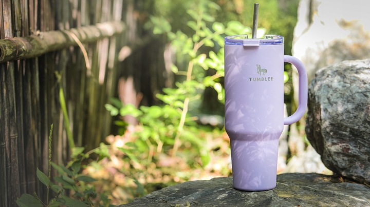 KUBEK TERMICZNY ZE SŁOMKĄ TERMOS Z UCHWYTEM NA HERBATĘ KAWĘ SZCZELNY 1200ML