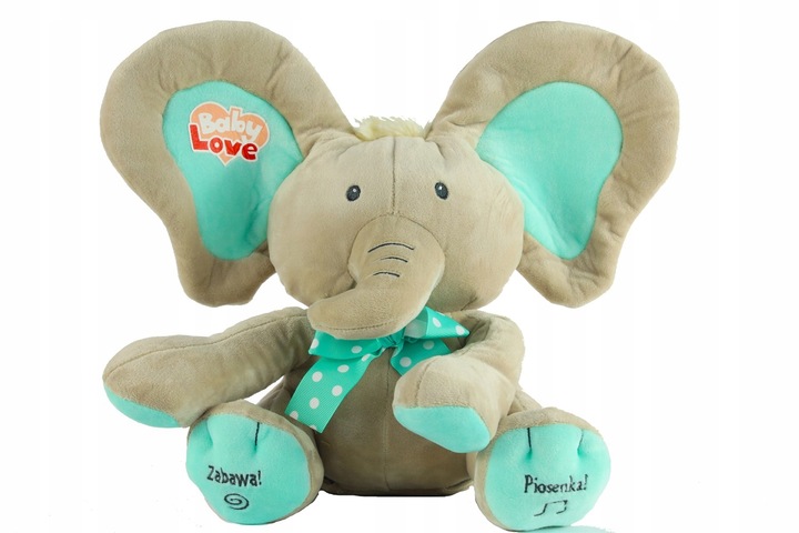 SŁONIK A KUKU INTERAKTYWNY mówi i śpiewa po polsku MADEJ miętowy