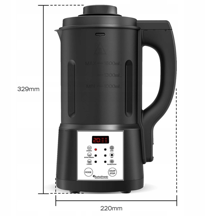 BLENDER KIELICHOWY MIKSER DO GOTOWANIA ZUPY ZUPOWAR SOUP MAKER 1,6L 1000W