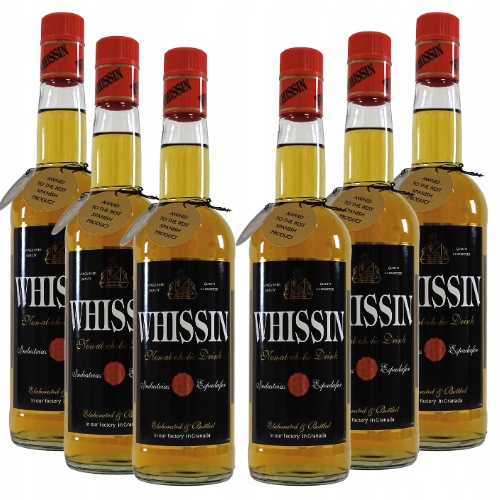 Whissin -napój bezalkoholowy, alternatywa dla alkoholu jak Whisky 6 butelek