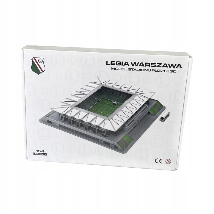 Stadion Miejski Legii Warszawa im. J. Piłsudskiego - LEGIA - Puzzle 3D 154