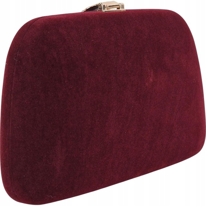 Torebka kopertówka puzderko wizytowa wieczorowa bordowa sylwester