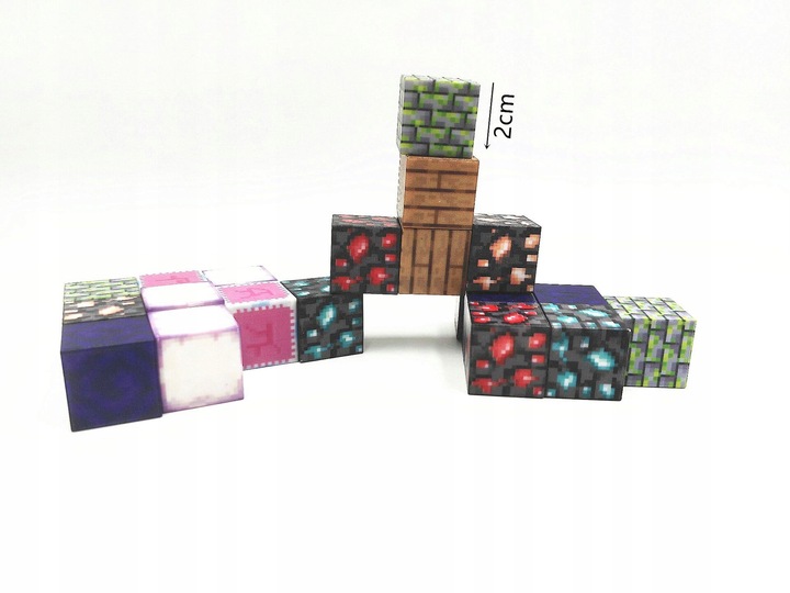 MAGNETYCZNYCH KLOCKÓW KONSTRUKCYJNYCH MINECRAFT 100 SZT 5 losowych lalek