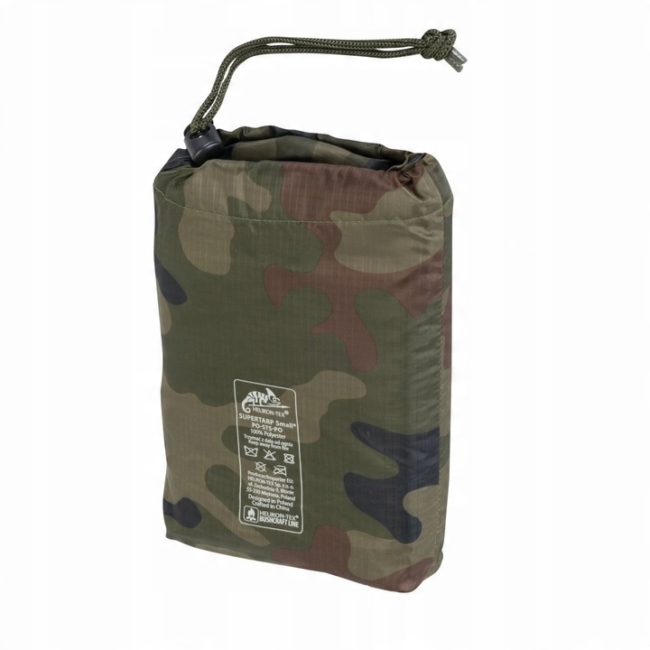 Płachta biwakowa Helikon SUPERTARP Small - PL Woodland wz93