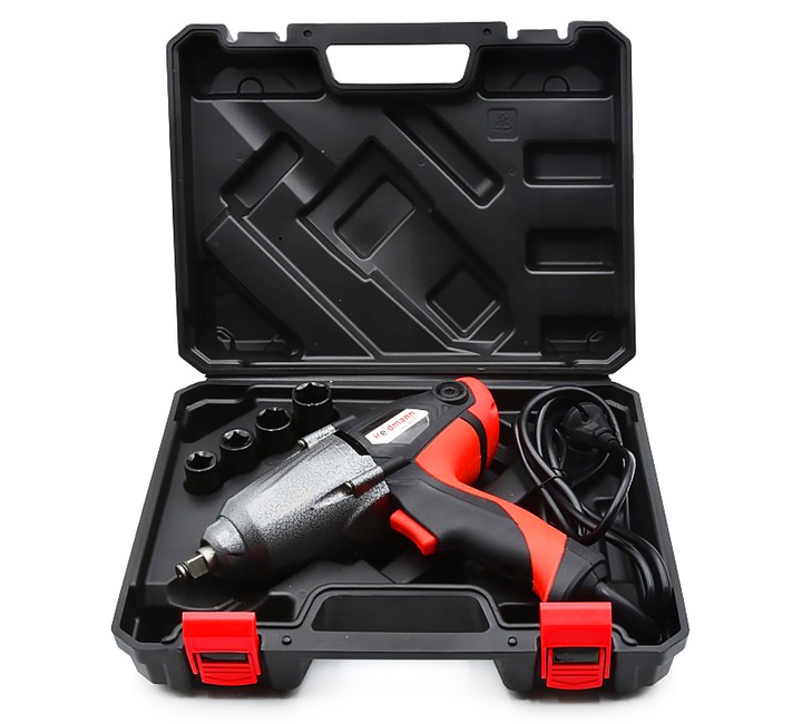 ELEKTRYCZNY KLUCZ UDAROWY Nasadki Udarowe do Kół 1/2 800Nm 2000W + adapter