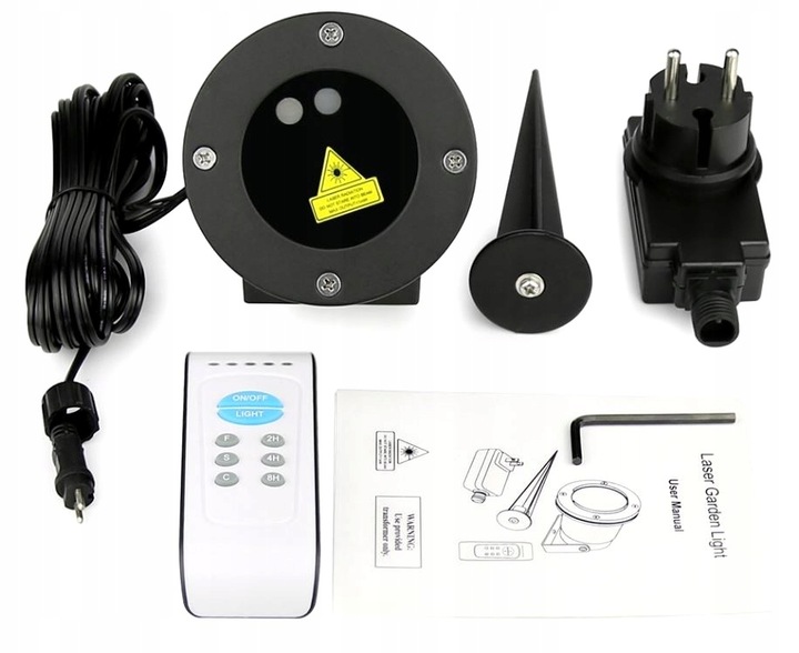 PROJEKTOR LASEROWY ŚWIĄTECZNY LASER RG LAMPKI KOLORY 8w1 STAR SHOWE PREZENT