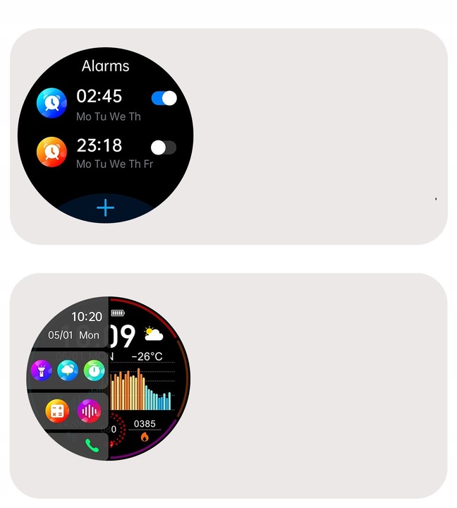 SMARTWATCH ZEGAREK TEMPERATURA CIAŁA POMIAR CUKRU GLUKOZA 3 PASKI HRV EKG