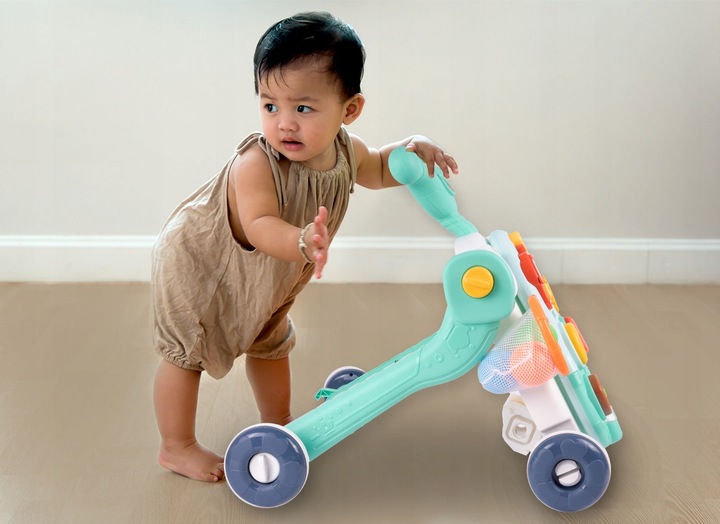 PCHACZ JEŹDZIK CHODZIK INTERAKTYWNY HULAJNOGA STOLIK 5w1 DLA DZIECI