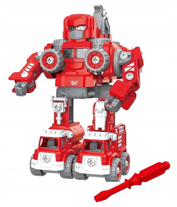 5w1 AUTO ROBOT DO SKŁADANIA ŚWIECĄCY DŻWIĘKI DLA DZIECI KOPARKA DŻWIG