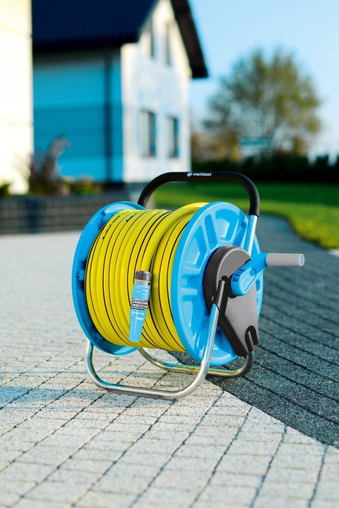 CELLFAST STOJAK ZWIJACZ BĘBEN STATYW WÓZEK NA WĄŻ OGRODOWY 60M-1/2 30M-3/4