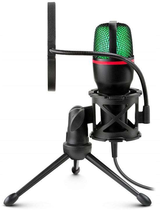 Mikrofon Komputerowy Gamingowy Studyjny Streaming