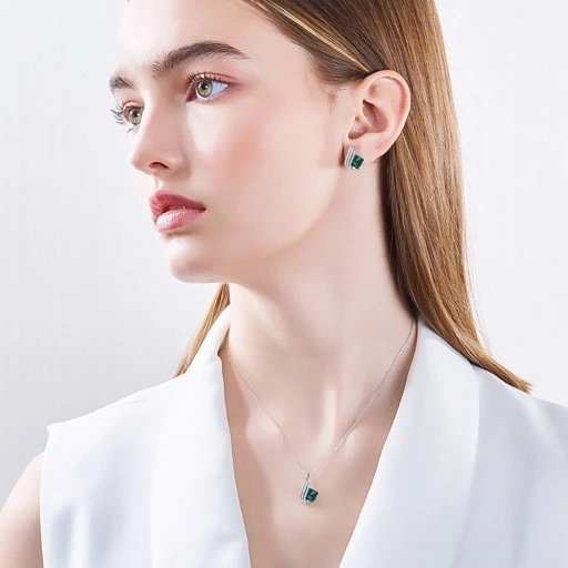 Millenium Srebrny Komplet Srebro 925 Cyrkonie