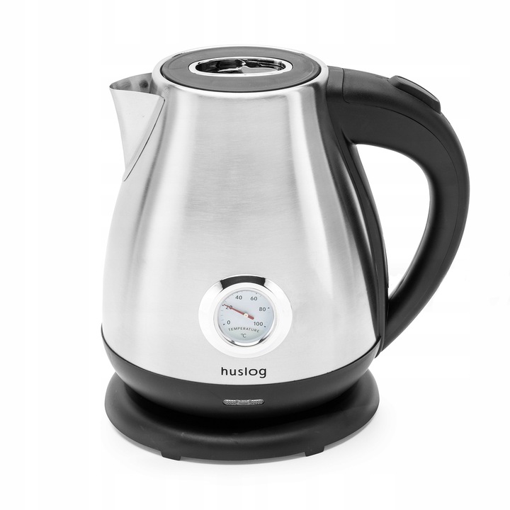 CZAJNIK ELEKTRYCZNY BEZPRZEWODOWY 2200W MOCNY 1,7L SREBRNY RETRO Huslog
