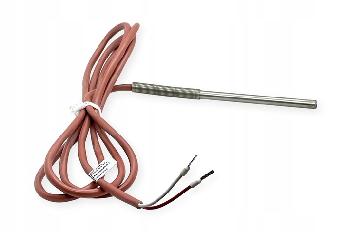 Czujnik sonda temperatury PT1000 uniwersalny 250*C fi6x100 przewód 1,5m