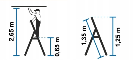 Drabina wolnostojąca KRAUSE Monto Safety 1x3