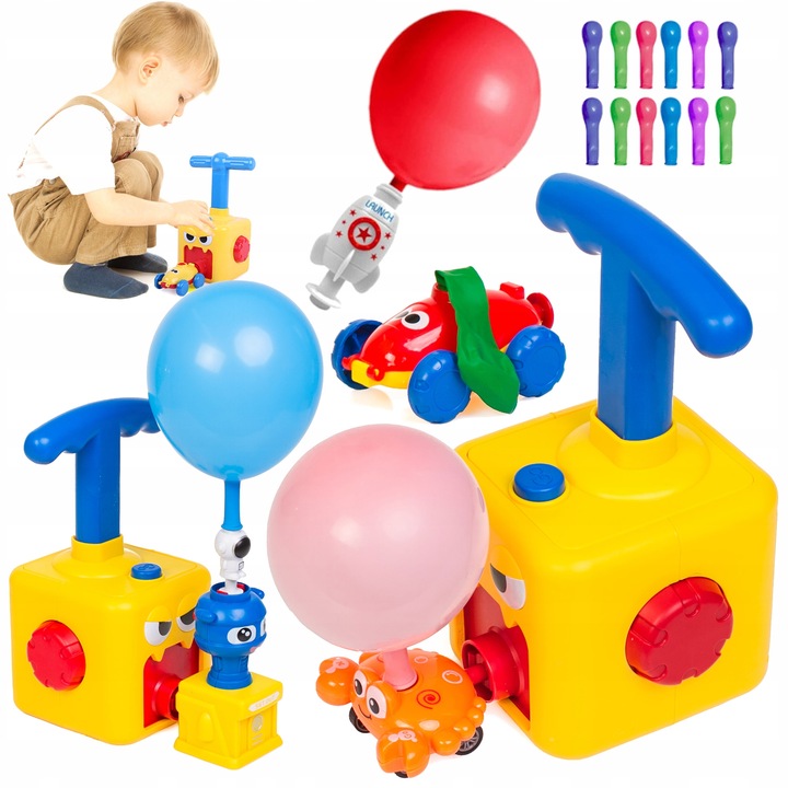 Power Balloon AUTA Z NAPĘDEM pompka balony pojazdy