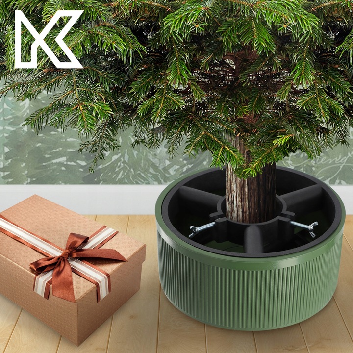 STOJAK POD CHOINKĘ CHOINKI POJEMNIK CHOINKOWY 5 L NA DRZEWKO 1,5 m ZIELONY