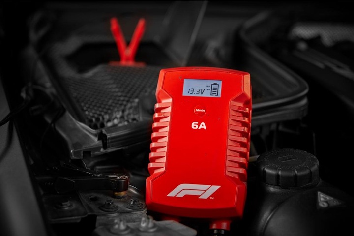 MOCNY PROSTOWNIK DO AKUMULATORÓW SAMOCHODOWY AUTOMATYCZNY ŻEL LCD 6A 6V 12V