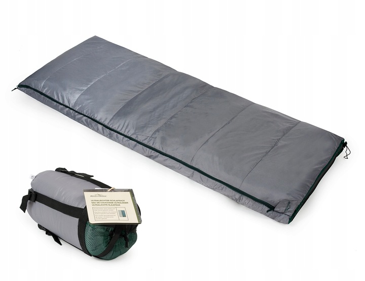 ADVENTURIDGE LEKKI ŚPIWOR KOPERTA KOŁDRA 700g WORKEK KOMPRESYJNY Do -4°C