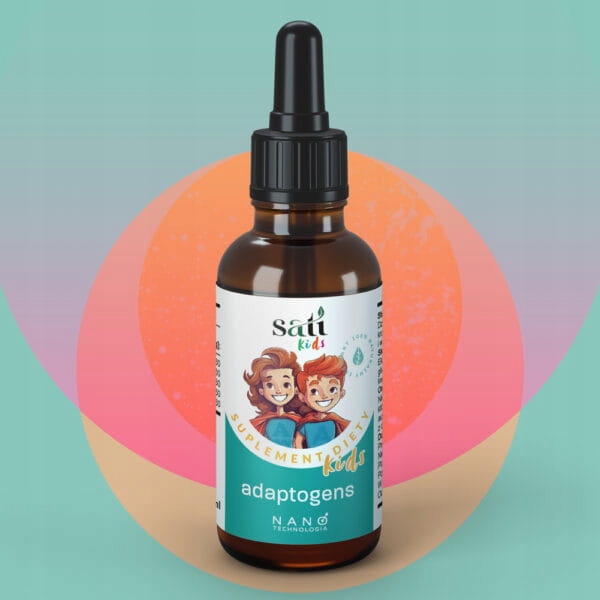 Adaptogeny dla dzieci Nano Kids, 5 skoncentrowanych ekstraktów, powyżej 7 r