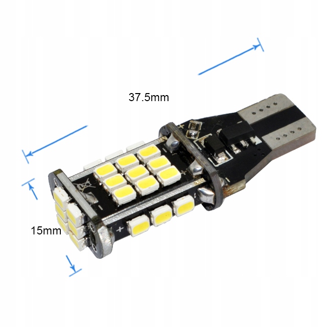 2x W16W 30 SMD ŻARÓWKA LED COFANIA WSTECZNE CAN