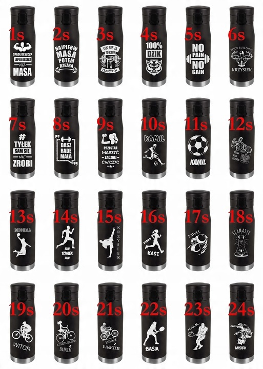 Kubek termiczny 600 ml TERMOS PREZENT szkoła biuro podróż auto TWÓJ GRAWER