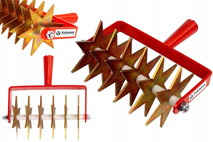 Kultywator Ręczny Do Gleby Ziemi Ogrodu Spulchniacz Ogrodowy 6-GWIAZDKOWY