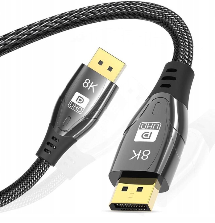 Kabel przewód DisplayPort 1.4 DP-DP 8K60Hz 4K 2m