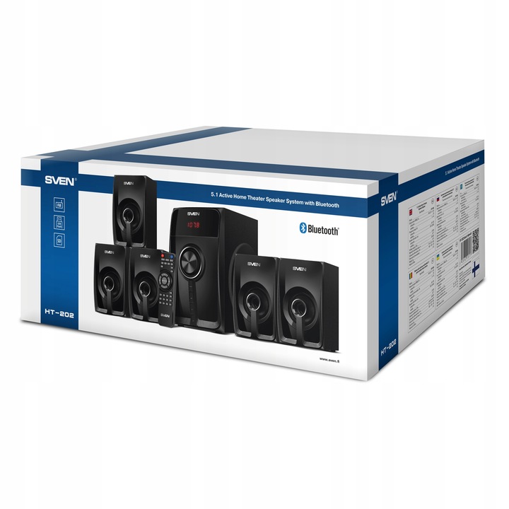 SVEN HT-202 głośniki komputerowe, do telewizora, 5.1, radio FM, bluetooth