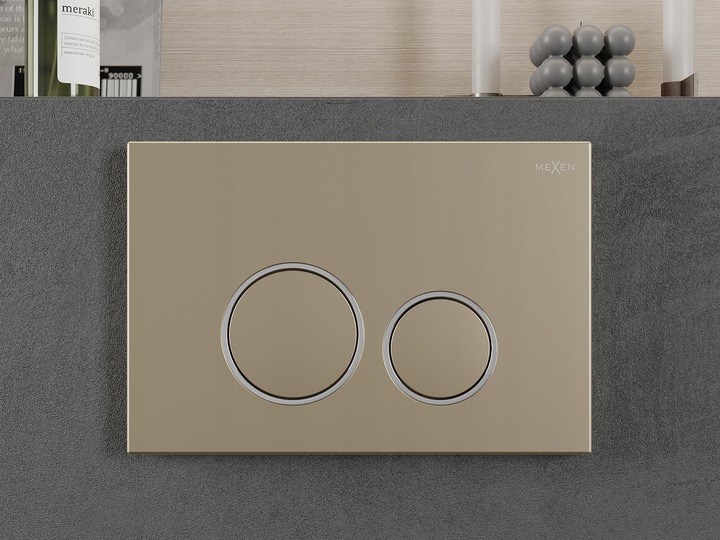 PRZYCISK WC NAPO 05 do GEBERIT UP100 GOLD ZŁOTY SZAMPAŃSKI