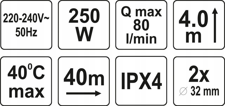 POMPA ŁAZIENKOWA PRZEPOMPOWNIA ŚCIEKÓW DO PRYSZNICA UMYWALKI 250W 80L/MIN